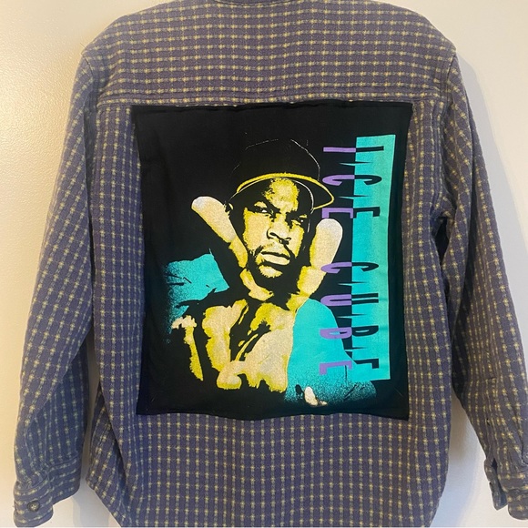 Ice Cube  up- cycled Custom 90’s Button Down - Picture 5 of 6